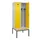 locker met bank,voor scheiding van kleding,HxBxD 2120x800x815mm,2vak