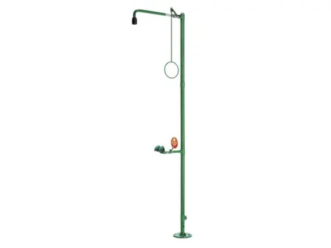Plens-/Oogdouche,2Sproeikoppen Vast,50L/Min,Aansluiting 1 1/4 Inch Bin