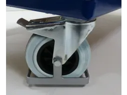 voetbescherming,v. zwenk-/bokwiel,v. wiel Ø 125mm,staal verzinkt