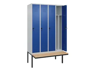 locker voor scheiding van kleding,HxBxD 2120x1200x815mm,4vak - 2