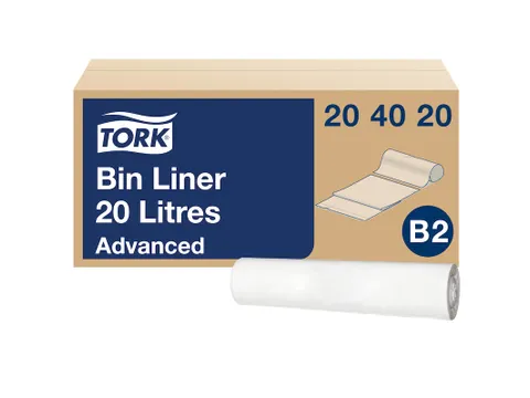 Afvalzakken Tork Bin Liner 20 liter Wit B2