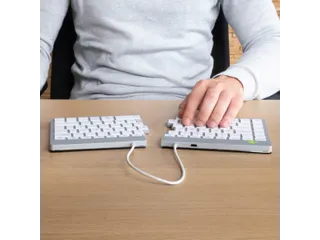 Split Break V2 ergonomisch toetsenbord Azerty BE Wit draadloos - 2