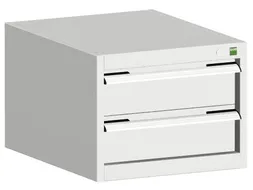 ladekast,HxBxD 400x525x650mm,2lade(n),m. lade voor normale belastingen