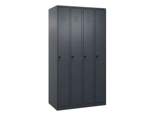 locker,HxBxD 1850x1000x500mm,4vak,vak B 250mm,draaigrendel
