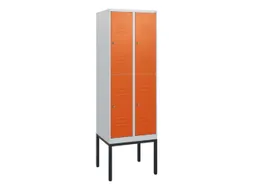 dubbeldekse locker,HxBxD 1950x600x500mm,2x2vak.,vak B 300mm