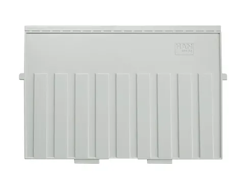 Scheidingsplaat kaartenbak Han A4 dwars lichtgrijs