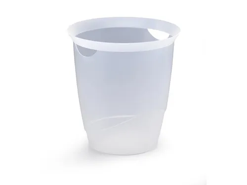 Papiermand 16 Liter Trend Transparant Wit