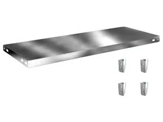 legbord,v. traversestelling,BxD 1000x400mm,vakl. 225kg,verzinkt - 2