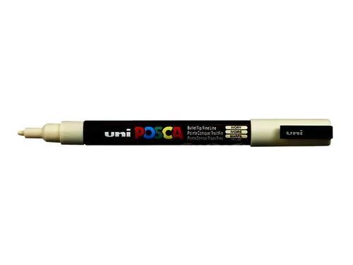 Verfstift Posca PC3M Fijne punt 0,9-1,3mm Ivoor