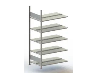 dossierstelling,aanbouwveld,HxBxD 1850x1006x636mm,vaklast 80kg - 1