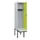 locker met bank,HxBxD 1950x400x815mm,1vak,vak B 400mm,cilinderslot