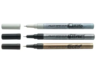 Viltstift Pilot Super Color Lakmarker Extra Fijne punt Wit - 2