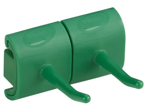 Vikan Hygiene Dubbele Haak voor Hi-Flex Wandhouder Groen