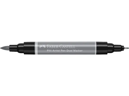 Tekenstift Faber-Castell Pitt Artist Pen duo marker 232 koudgrijs III