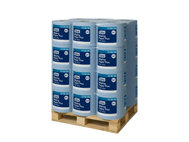 Tork Poetspapier Rol Advanced Wiper 420 130050 W1 2-laags blauw Pallet