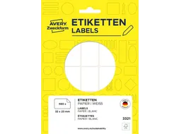 Etiket Avery Zweckform 3321 32x23mm wit 560stuks