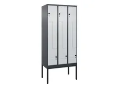 armoire vestiaire Z HxlxP 2120x900x500mm larg. compart. 150/300mm