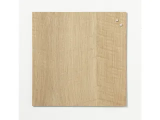 Glasmagneetbord Naga 45x45cm eiken - 2