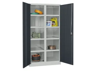 zwaarlastkast 1950x1040x630mm openslaande deuren RAL7035 front RAL7016 - 2