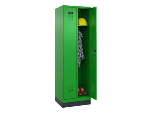 locker,HxBxD 1950x600x500mm,2vak,vak B 300mm,cil.-slot,sokkel