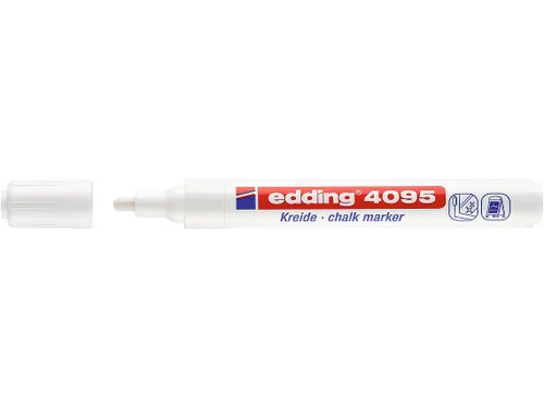 Krijtstift edding 4095 rond wit 2-3mm blister