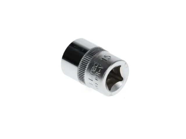R51001504 Dopsleutel 3/8 inch zeskant 15mm lengte 28mm