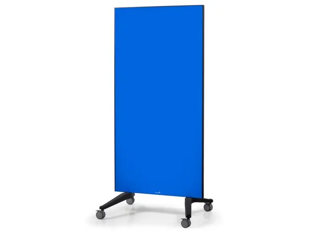 Mobiel Glasbord Blauw Magnetisch 90x175Cm