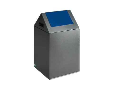 Afvalverzamelaar Zelfblussend 43 Liter 600X320X320Mm Klemring Blauw