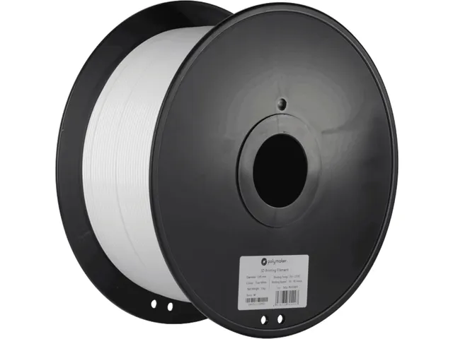 Polymaker 3D filament PolyMax PC 1,75mm Wit 3kg