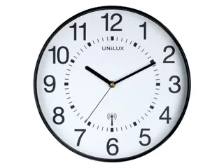 Wandklok Unilux Maxi radio controlled Ø 37.5cm zwart/wit - 2