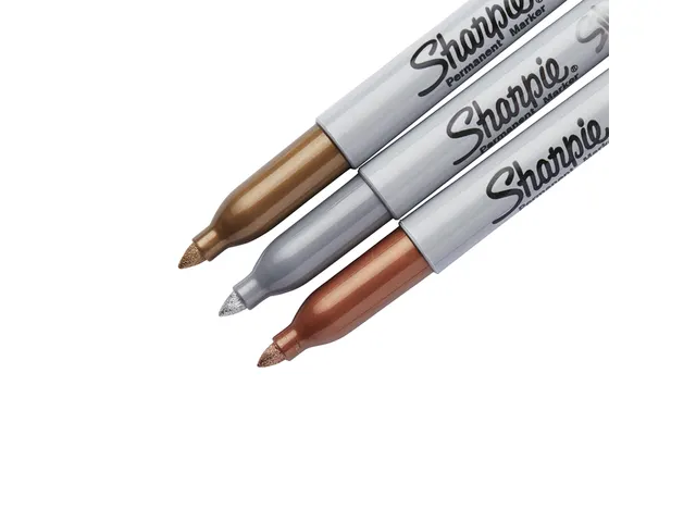 Feutre Sharpie ogive Fin metallic assorti blister 3 pièces