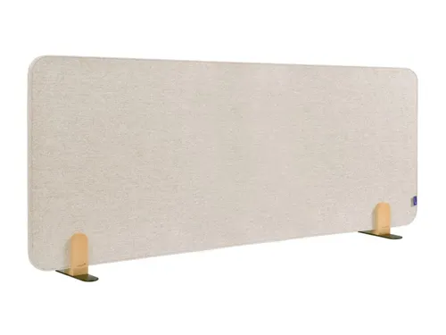 Elements Bureauscherm akoestisch 60x160cm Beige Houders