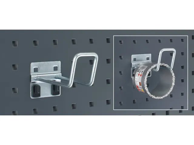 beugelhaak,v. perfoplaat,L 100mm