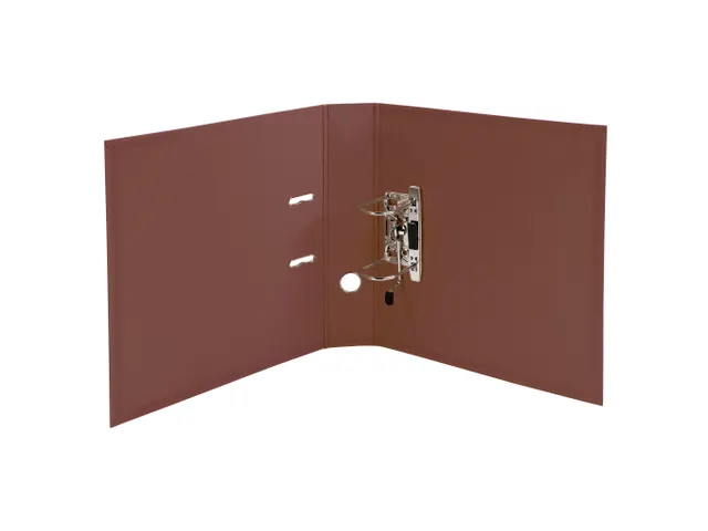 Classeur à levier PVC A4 dos de 70mm. - Marron