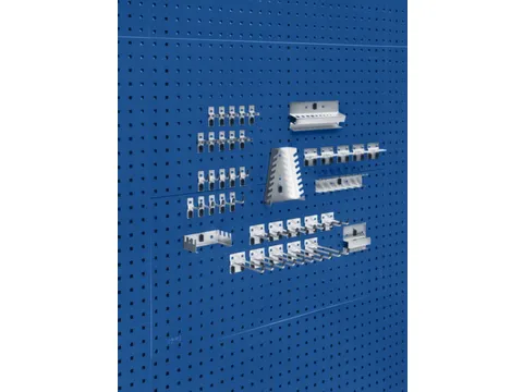 perfoplaat,2xgeperforeerde plaat,blad HxB 991x914mm,plaatstaal,RAL5010