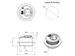 Prise pour bureau Power PixelTUF 1x Schuko + USB A+C 25W Blanc