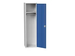 Lockerkast 2000x525x550mm 1 vak, vleugeldeur, RAL7035 + RAL5010