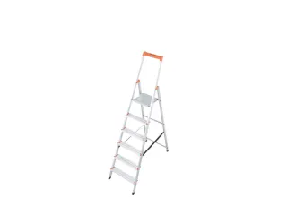 Lichte Boktrappen Aluminium 6treden Platform 25x25cm H 1,25m - 3
