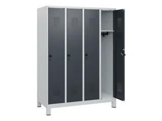 schoollocker,HxBxD 1630x1200x500mm,4vak,vak B 300mm,draaigrendel - 1