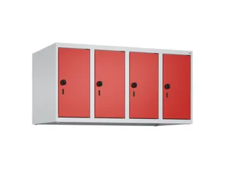 opzetkast,v. locker,4vak.,vak B 250mm,HxBxD 500x1000x500mm,vleugeldeur - 1