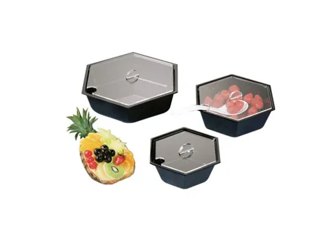 Bak 200x175x80mm 6-kantig zwart