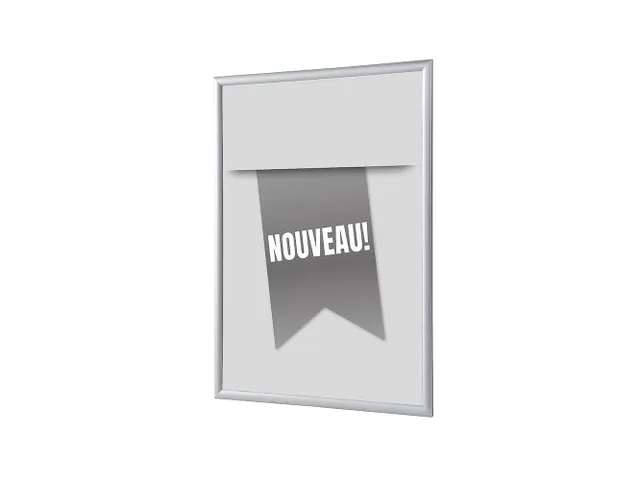 Kliklijst A1 complete set met print "NOUVEAU" Grijs