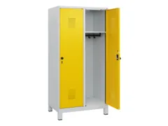 schoollocker,HxBxD 1630x800x500mm,2vak,vak B 400mm,draaigrendel,voeten