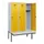 locker met bank,HxBxD 1950x1200x815mm,3vak,vak B 400mm,draaigrendel