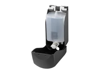PlastiQline zeepdispenser 400 ml zwart kunststof navulbaar - 2