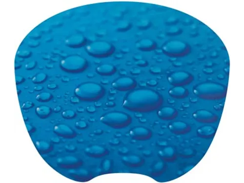 Muismat Ultra Dun Antislip Regendruppels Blauw
