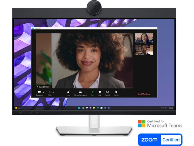 Dell 24 inch monitor voor videoconferencing P2424HEB