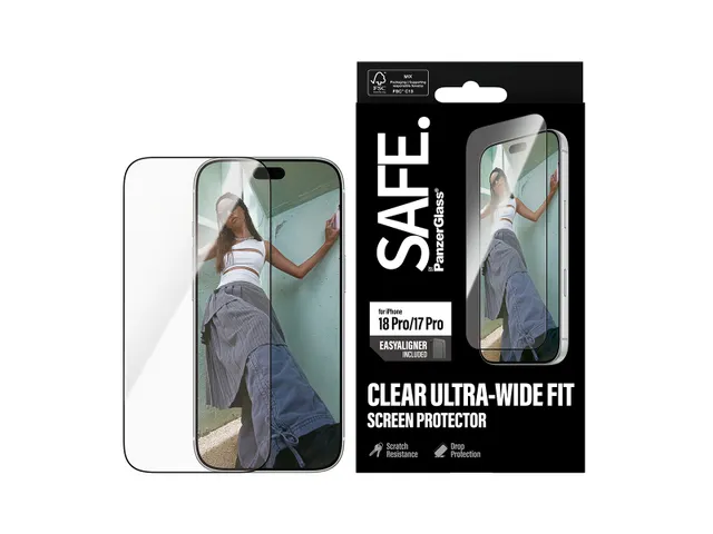 PanzerGlass SAFE. by Screen Protector iPhone 18 Pro | 17 Pro | Ultr