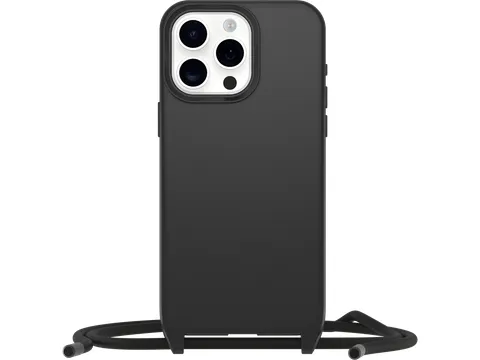 OtterBox React Necklace Case MagSafe iPhone 15 Pro Max zwart