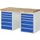 werkbank,HxBxD 890x1500x700mm,beukblad,draagverm. 750kg,2containers